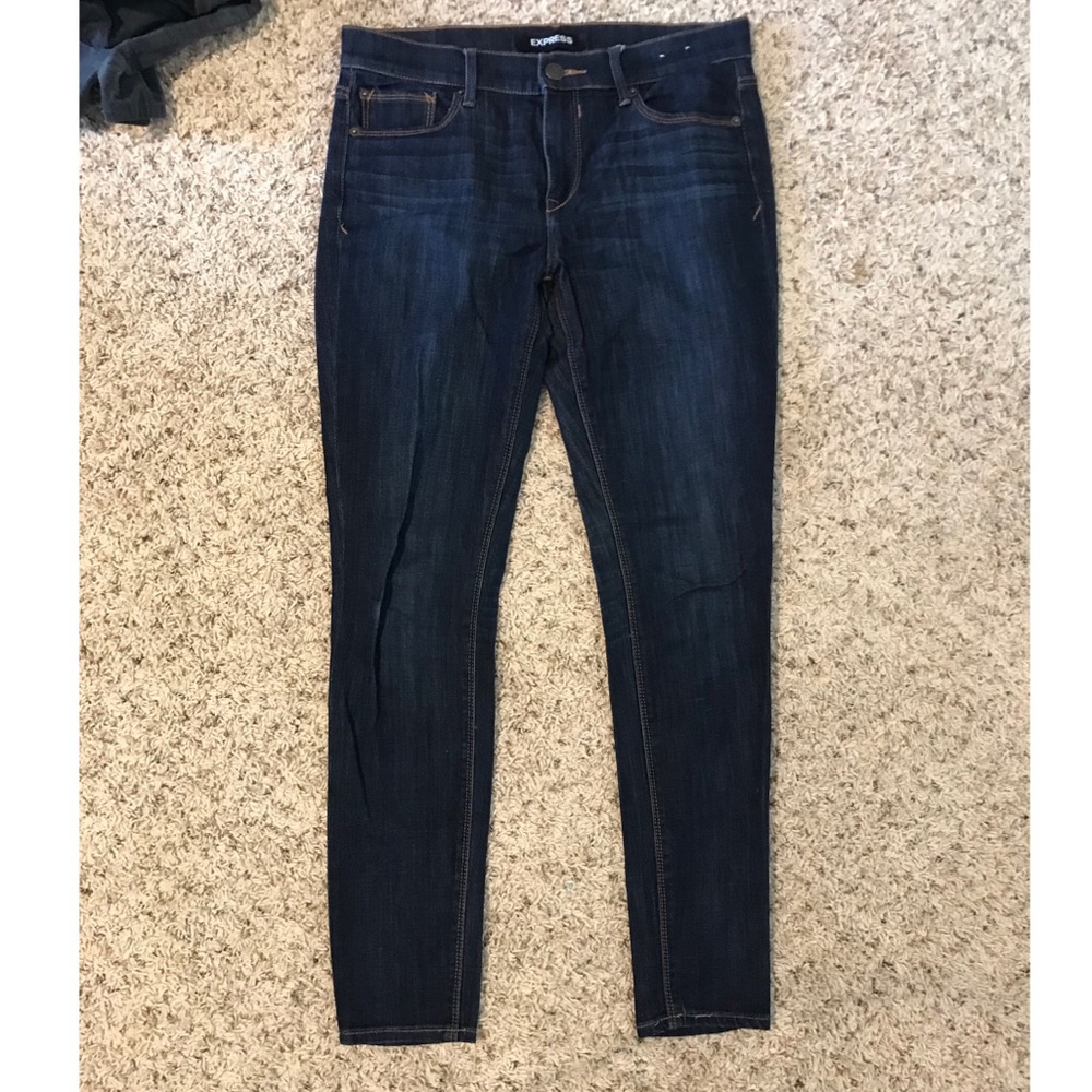 Express denim leggings